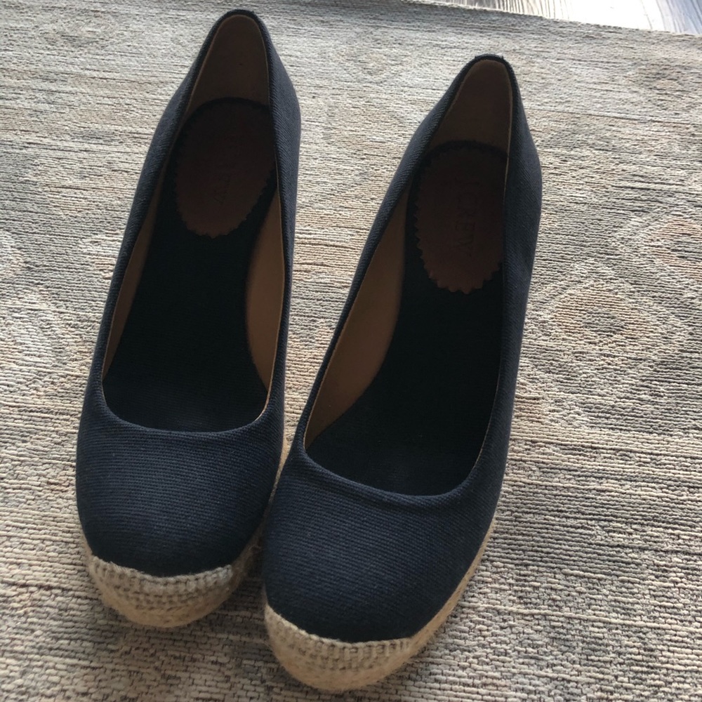 Lightly loved J. Crew Factory navy wedges